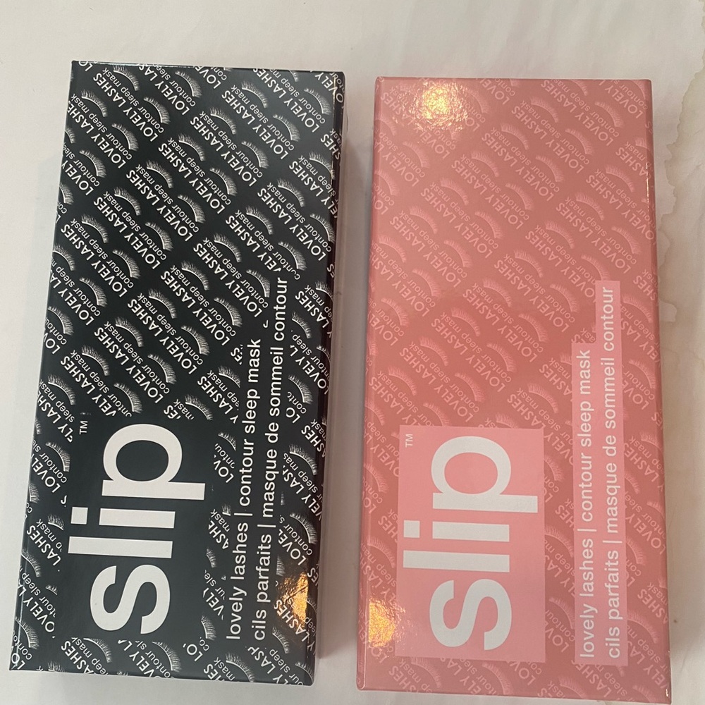 Slip Pure Silk Sleep Mask in black or rose New in gift box